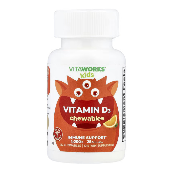 VitaWorks Kids Vitamin D - 120 chewables — офіційна ціна та характеристики