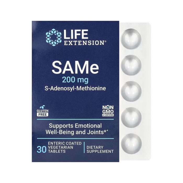 SAMe 200mg - 30 enteric-coated vegetarian tabs — офіційна ціна та характеристики