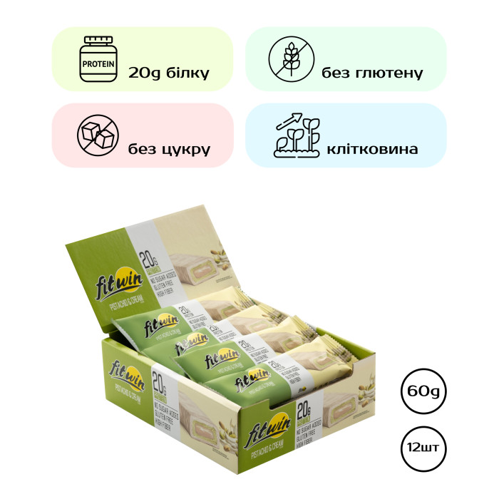 FitWin - 12х60g Pistachio Cream — офіційна ціна та характеристики