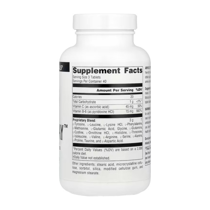 Amino Day™ 1000mg - 120 tabs — офіційна ціна та характеристики