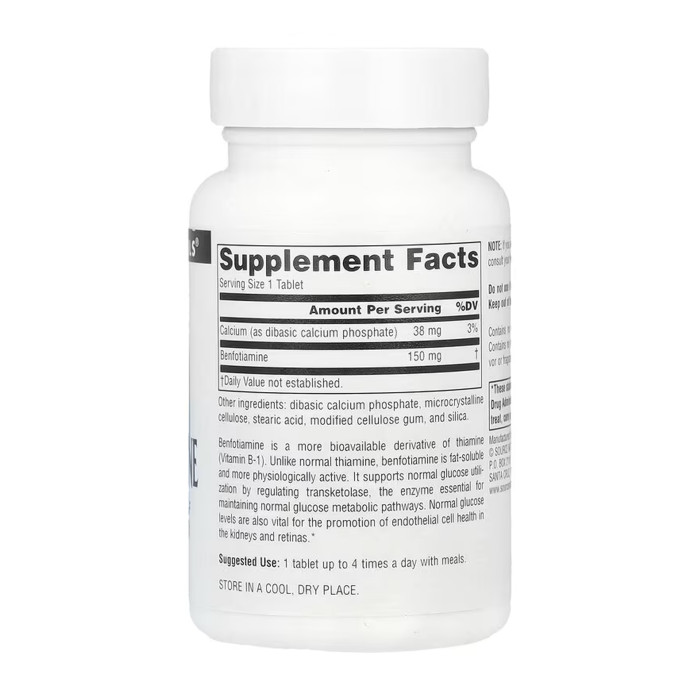 Benfotiamine 150mg - 120 tabs — офіційна ціна та характеристики