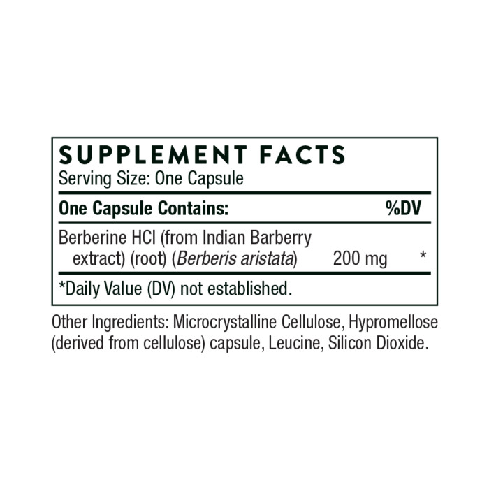 Berberine 200 mg (formerly Berbercap) - 60 caps — офіційна ціна та характеристики