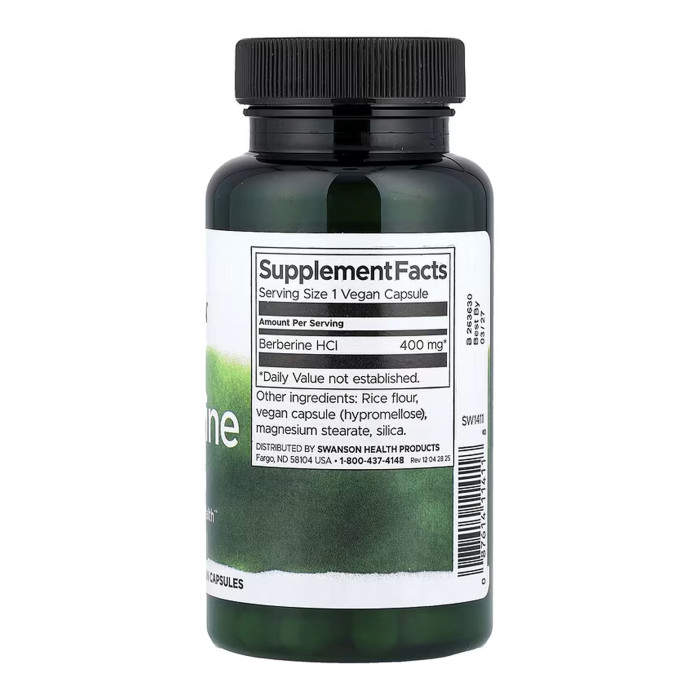 Berberine 400mg - 60 cap (Пошкоджена банка)