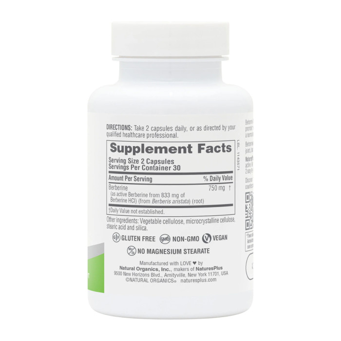 Berberine 750 mg - 60 caps — офіційна ціна та характеристики