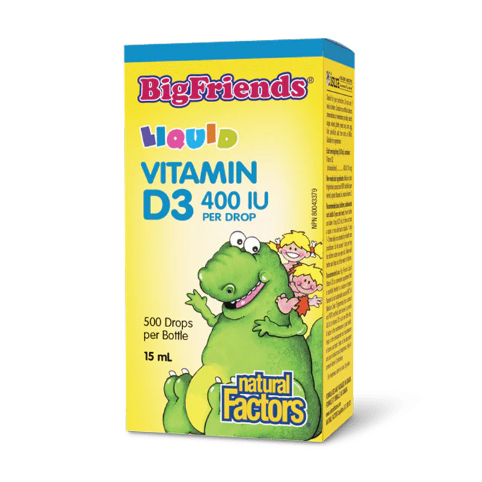 BigFriends Liquid Vitamin D3 400 IU - 15ml — офіційна ціна та характеристики