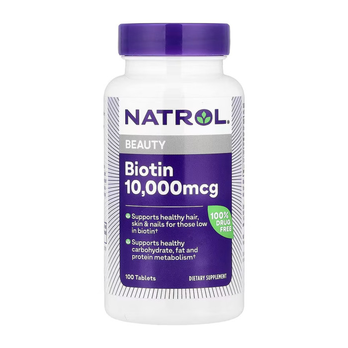 Biotin 10,000mcg - 100 tabs — офіційна ціна та характеристики