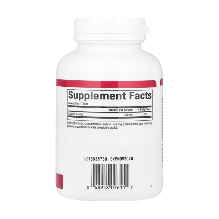 Calcium Citrate 350mg - 90 tabs — офіційна ціна та характеристики
