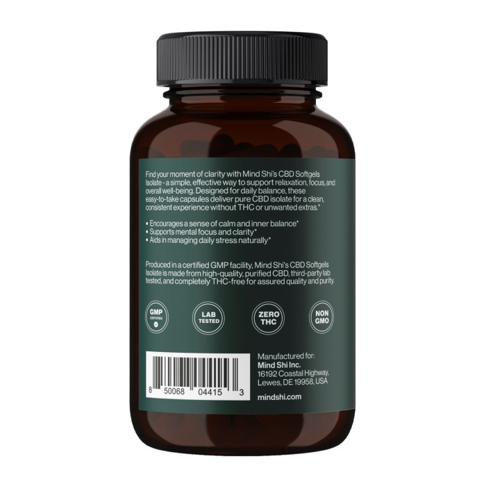 CBD Isolate 1500 mg - 60 softgels — офіційна ціна та характеристики