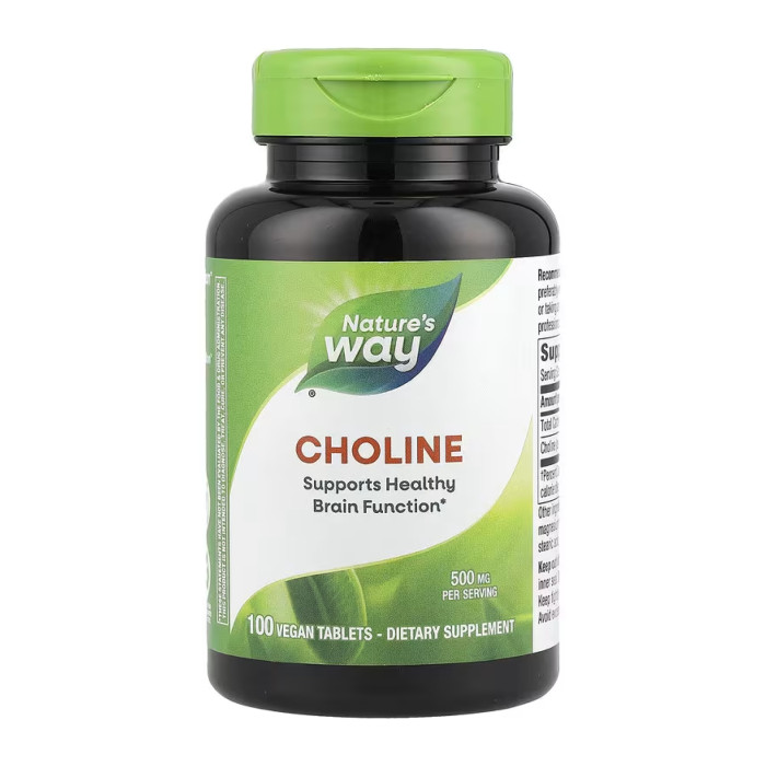Choline 500 mg - 100 tabs — офіційна ціна та характеристики