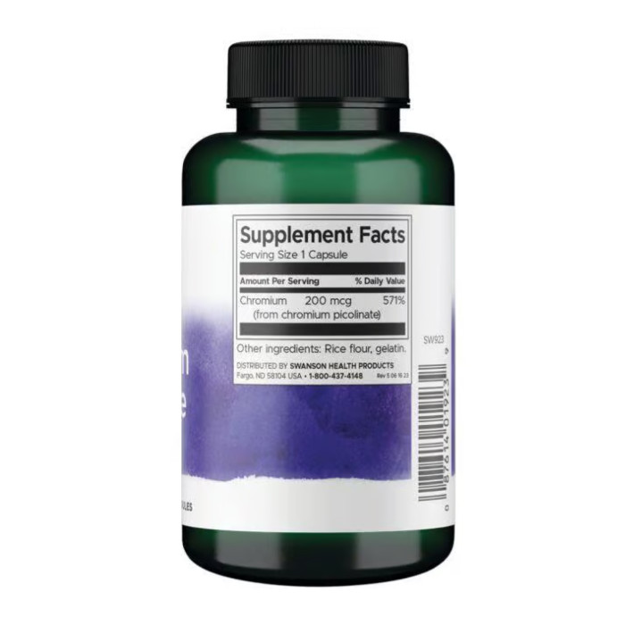 Chromium Picolinate 200mcg - 200 сaps — офіційна ціна та характеристики