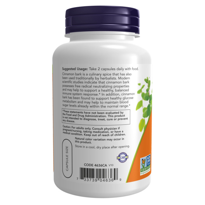 Cinnamon Bark 600mg - 120 vcaps