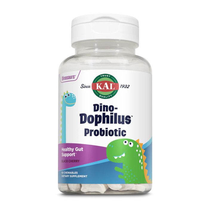 Dino-Dophilus™ Kids Probiotic - 60 chewables Black Cherry — офіційна ціна та характеристики