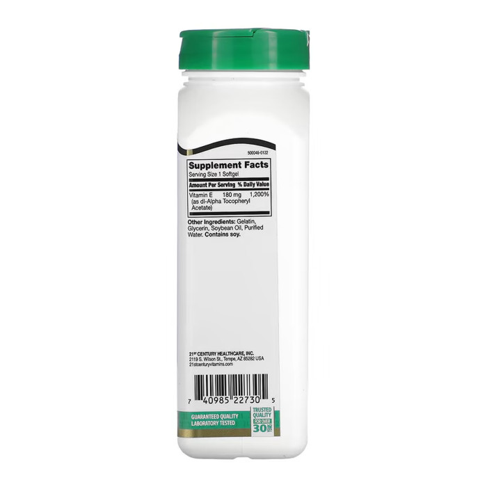 E 180 mg (400IU) - 250 softgels — офіційна ціна та характеристики