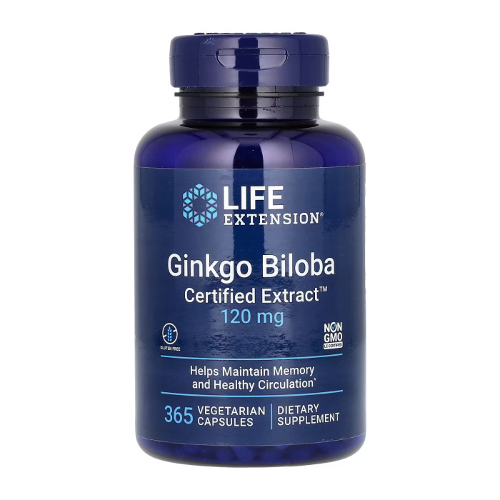Ginkgo Biloba Certified Extract™	120mg - 365 vcaps — офіційна ціна та характеристики