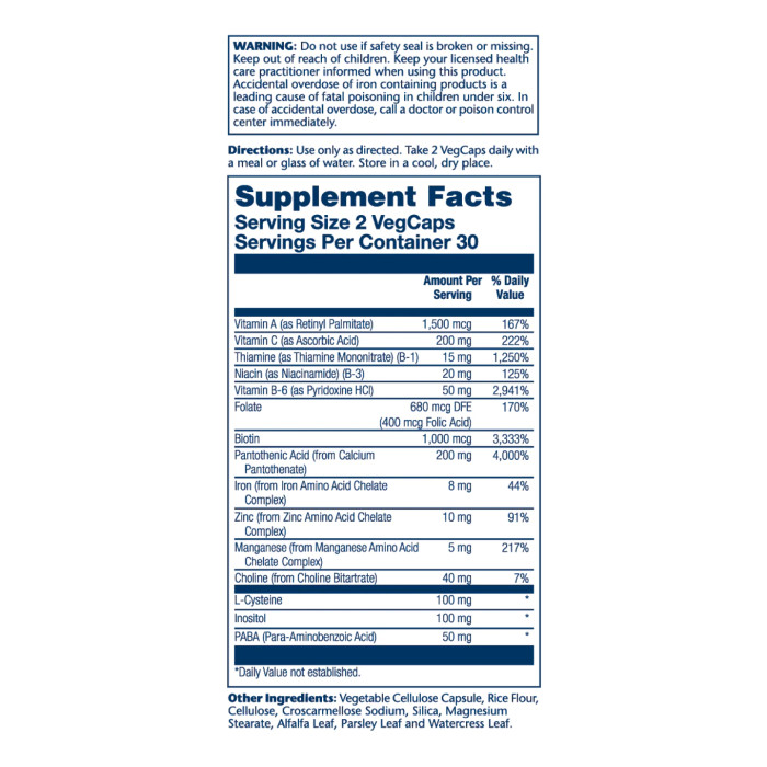 Hair Nutrients - 60 vcaps — офіційна ціна та характеристики