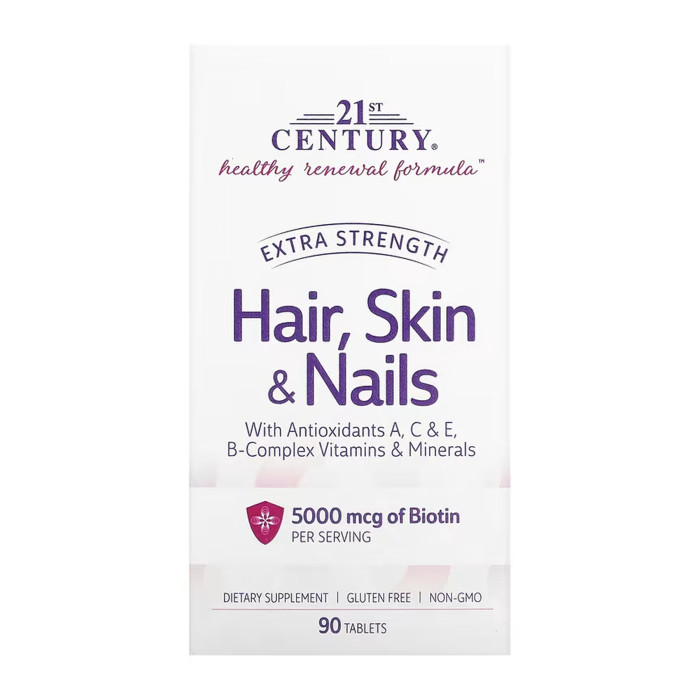 Hair, Skin & Nails Extra Strength - 90 tabs — офіційна ціна та характеристики