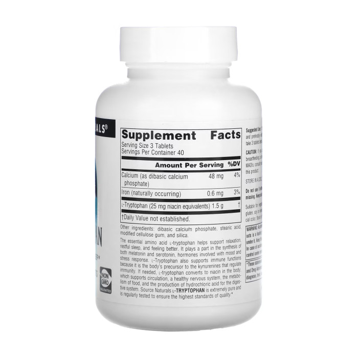 L-Tryptophan 500mg - 120 tabs