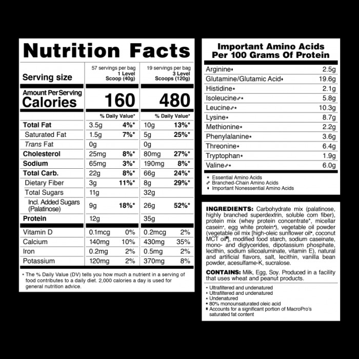 MacroPro - 2270g Vanilla Bean