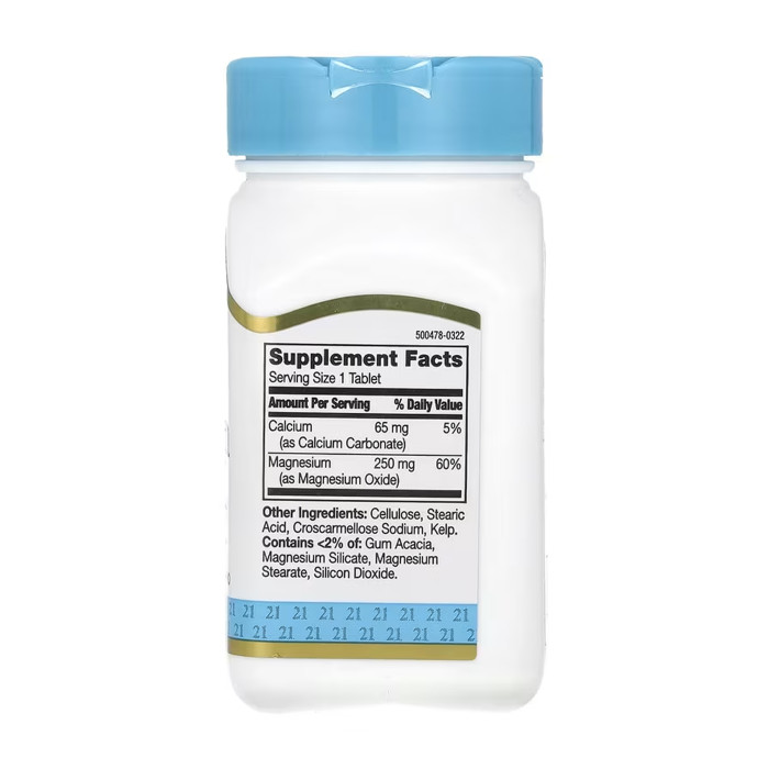 Magnesium 250 mg - 110 tabs — офіційна ціна та характеристики