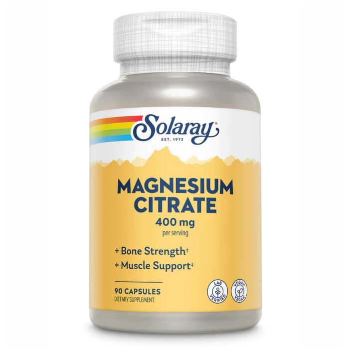 Magnesium Citrate 400mg - 90 vcaps (Пошкоджена банка)