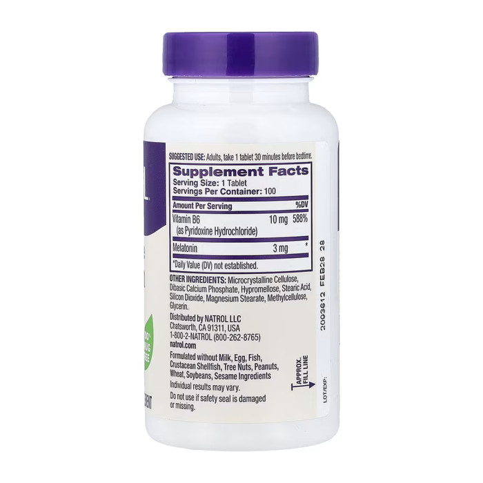 Melatonin 3mg - 100 tabs — офіційна ціна та характеристики