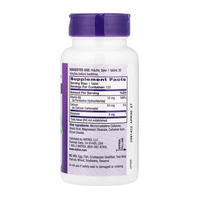 Melatonin 3mg - 120 tabs (Пошкоджена банка)
