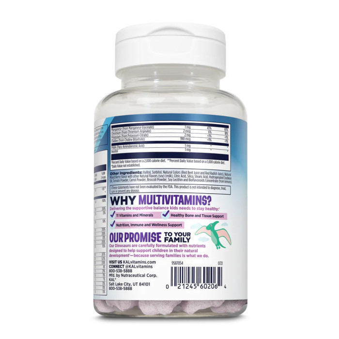 MultiSaurus - 60 chewable Mixed Berry — офіційна ціна та характеристики