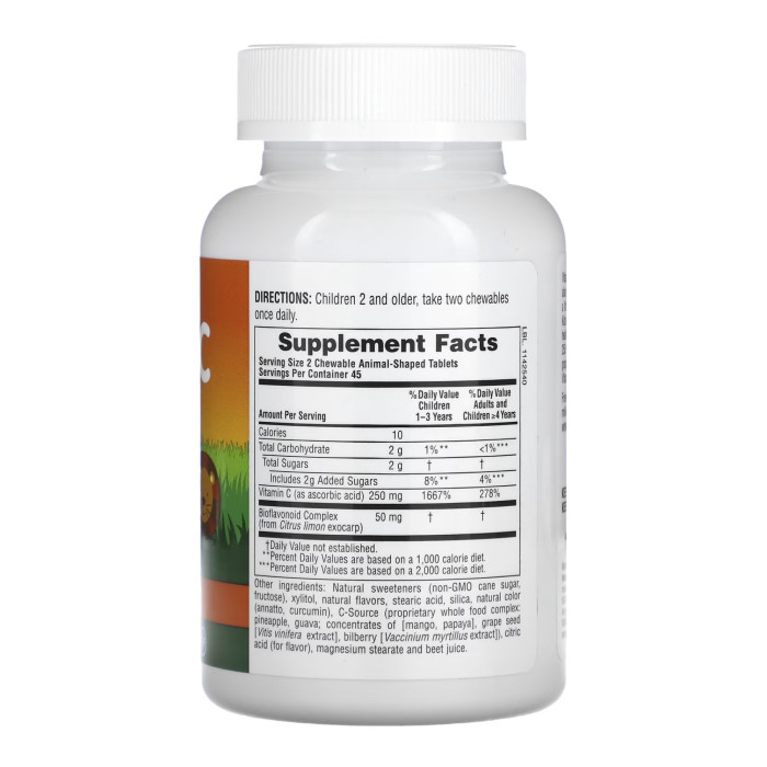 Vit C Chewable - 90 tabs — офіційна ціна та характеристики