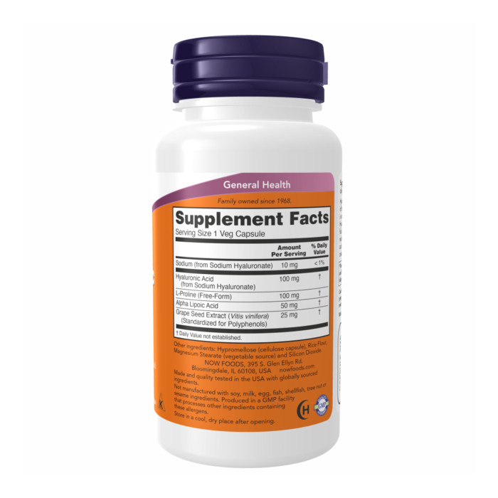 Hyaluronic Acid 100mg 2X Plus - 60 vcaps
