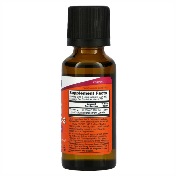 Liquid Vitamin D-3 - 30ml (1fl oz) — офіційна ціна та характеристики