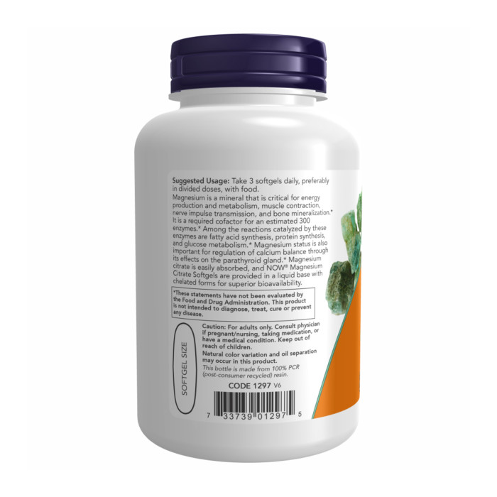 Magnesium Citrate 134mg - 180 sgels — офіційна ціна та характеристики