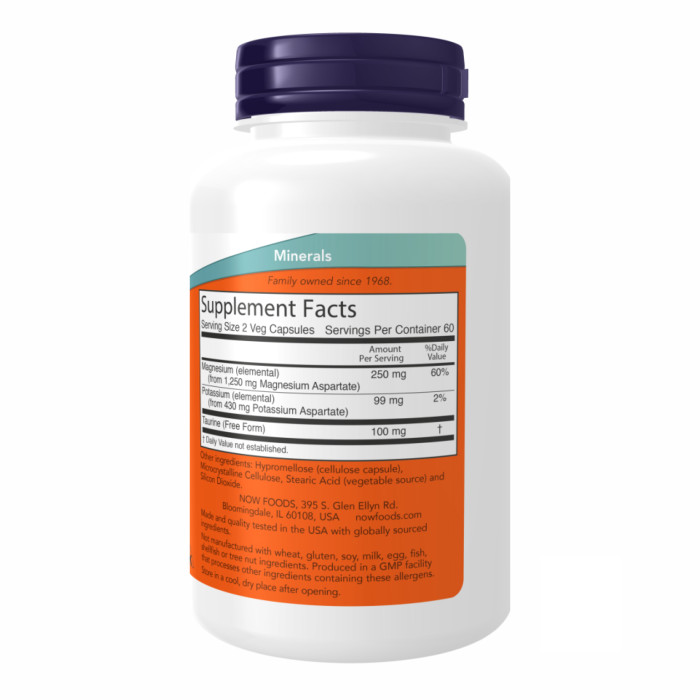 Magnesium & Potassium Aspartate - 120 vcaps — офіційна ціна та характеристики