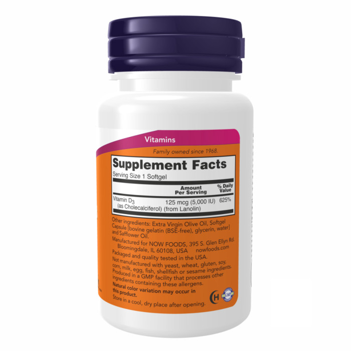 VIT D-3 5000 IU - 240 sgels — офіційна ціна та характеристики