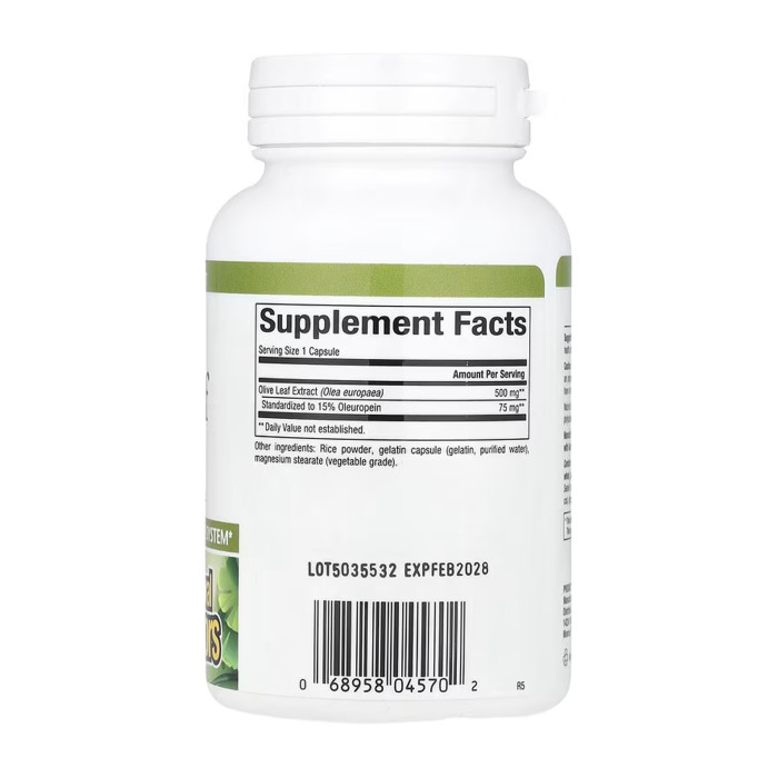 Olive Leaf 500mg - 90 caps — офіційна ціна та характеристики