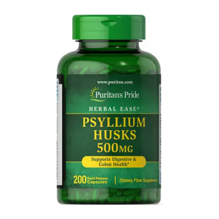 Psyllium Husks 500mg - 200 caps