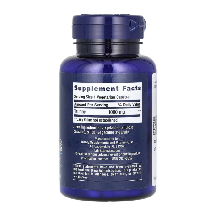 Taurine 1000mg - 90 vcaps (До 07.26)