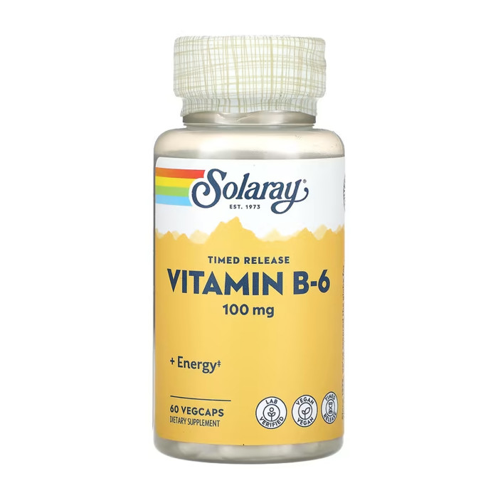 Vitamin B-6 Timed-Release 100mg - 60 vcaps — офіційна ціна та характеристики