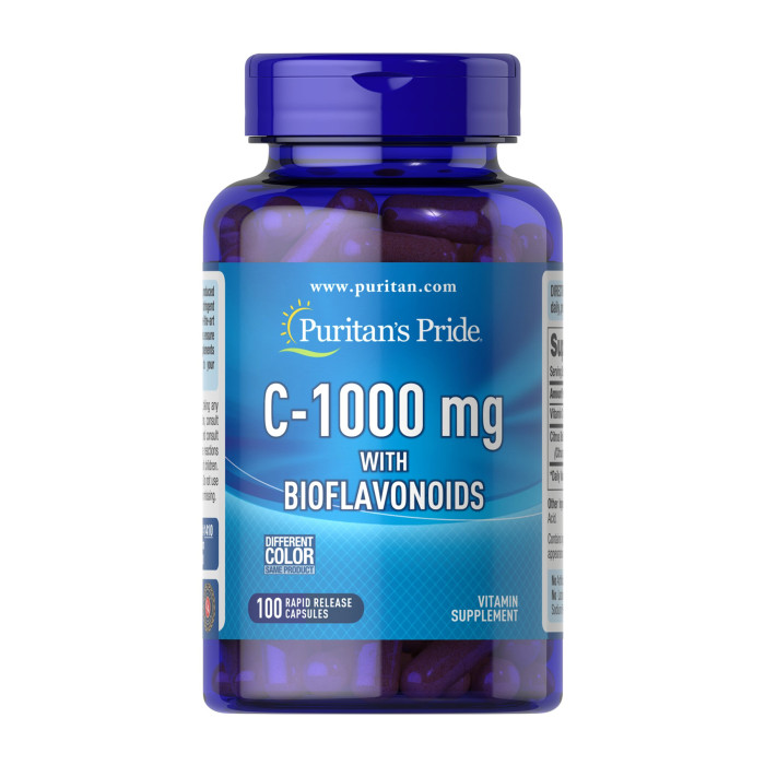 Vitamin C-1000 mg with Bioflavonoids - 100 caps