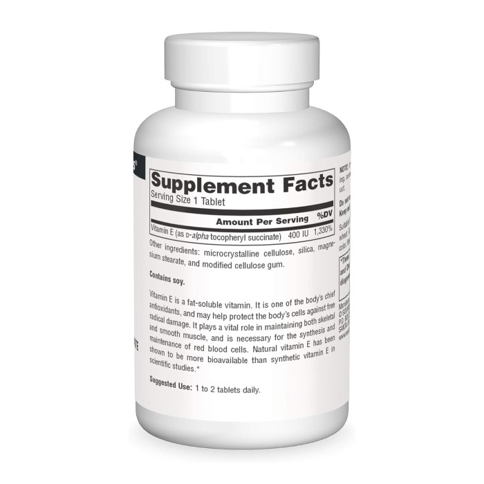 Vitamin E 400 IU D-Alpha Tocopherol - 50 tabs (Пошкоджена етикетка)