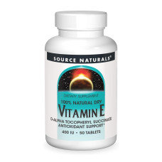 Vitamin E 400 IU D-Alpha Tocopherol - 50 tabs (Пошкоджена етикетка)