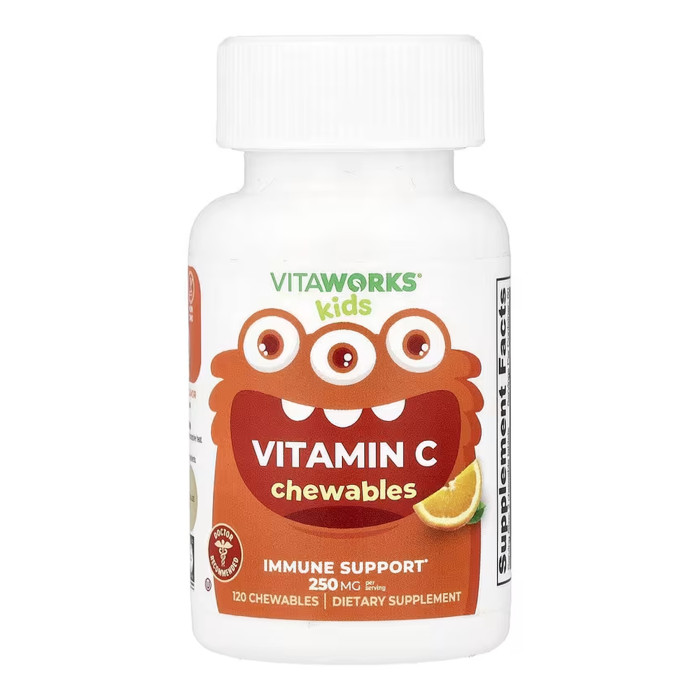VitaWorks Vitamin C Kids - 120 chewables Orange (До 11.26) — офіційна ціна та характеристики