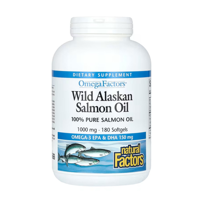 Wild Alaskan Salmon Oil 1000mg - 180 softgels — офіційна ціна та характеристики