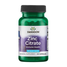 Zinc Citrate 30 mg - 60caps (Пошкоджена етикетка)