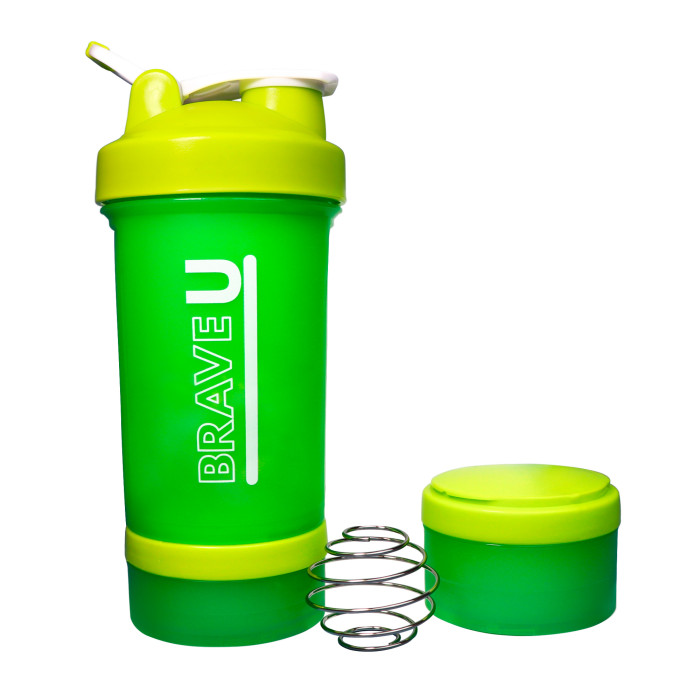 Shaker with containers 3 in 1 - 600ml Light green — офіційна ціна та характеристики