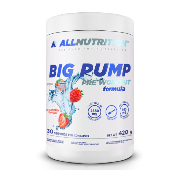 Big Pump Pre Workaut Formula - 420g Strawberry — офіційна ціна та характеристики