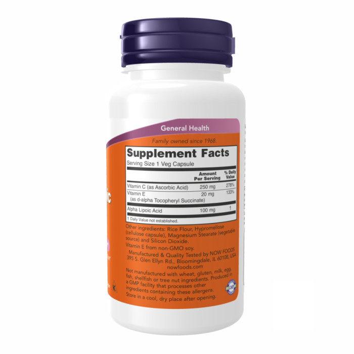 Alpha Lipoic Acid 100mg - 60vcaps — офіційна ціна та характеристики