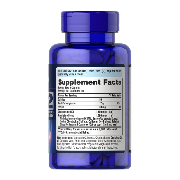 7 Day Formula Joint Soother® Glucosamine Chondroitin MSM & Boswellia - 60 caps