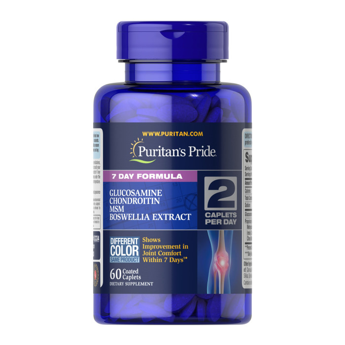 7 Day Formula Joint Soother® Glucosamine Chondroitin MSM & Boswellia - 60 caps
