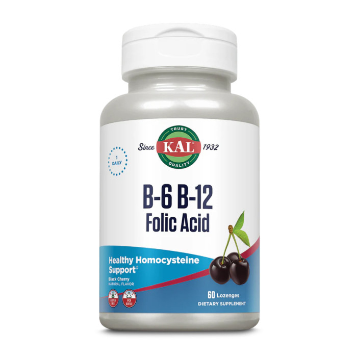 B-6 B-12 Folic Acid - 60 tabs Black Cherry — офіційна ціна та характеристики