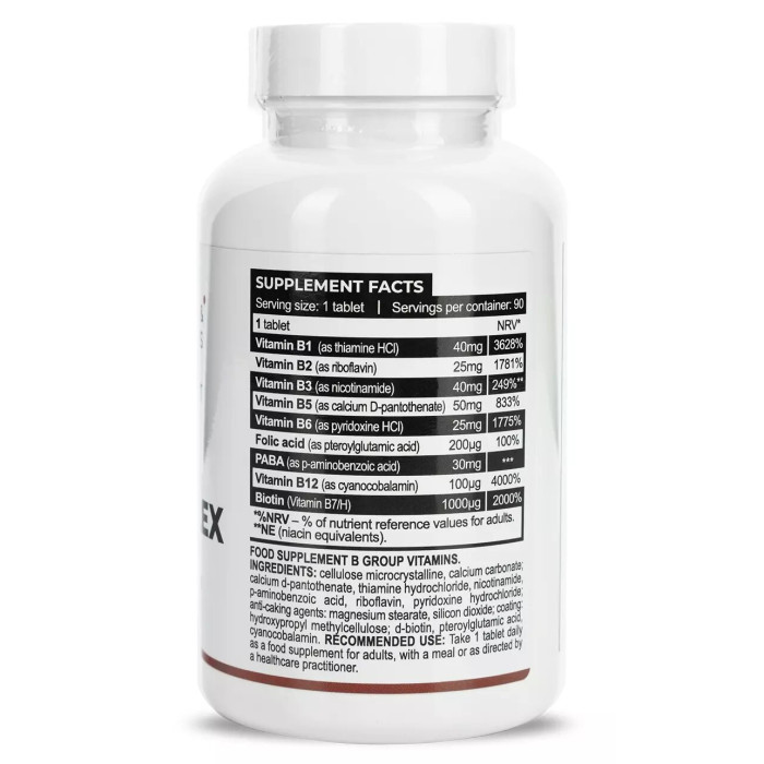 Progress Nutrition B-Complex (90 tabs) — офіційна ціна та характеристики